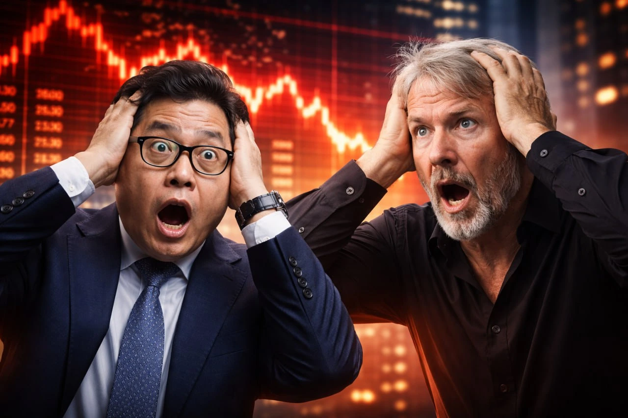 Michael Saylor and Tom Lee Face Over  Billion in Unrealized Losses as Bitcoin and Ethereum Crash