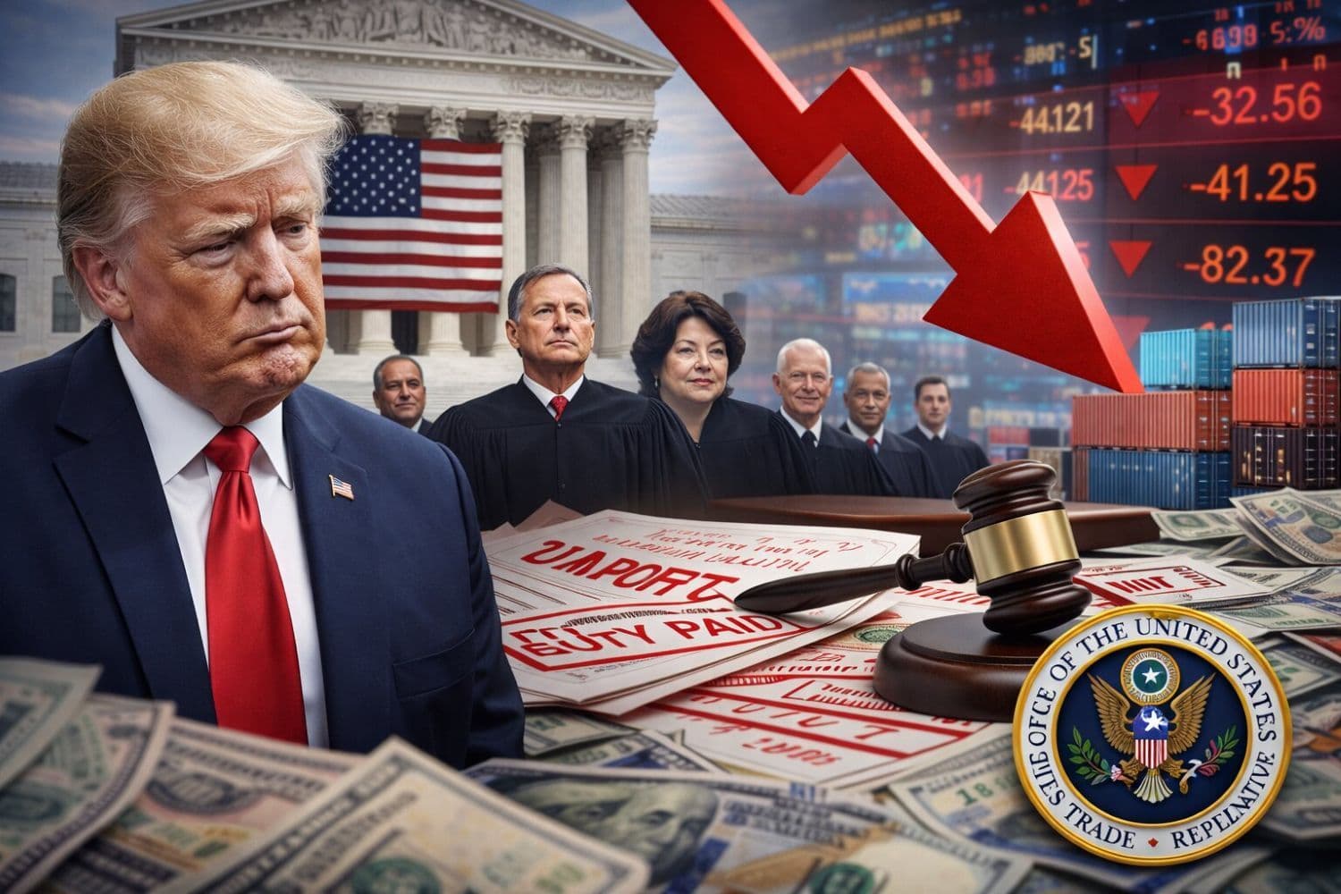 SCOTUS Strikes Down Sweeping Trump Tariffs In Historic 6-3 Ruling, 0B In Refunds Loom