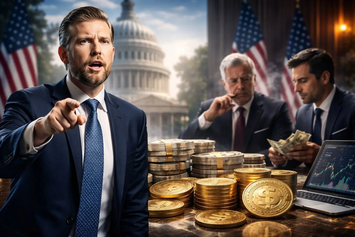Eric Trump Says Bank Lobbyists Spending Millions To Ban Stablecoin Yields