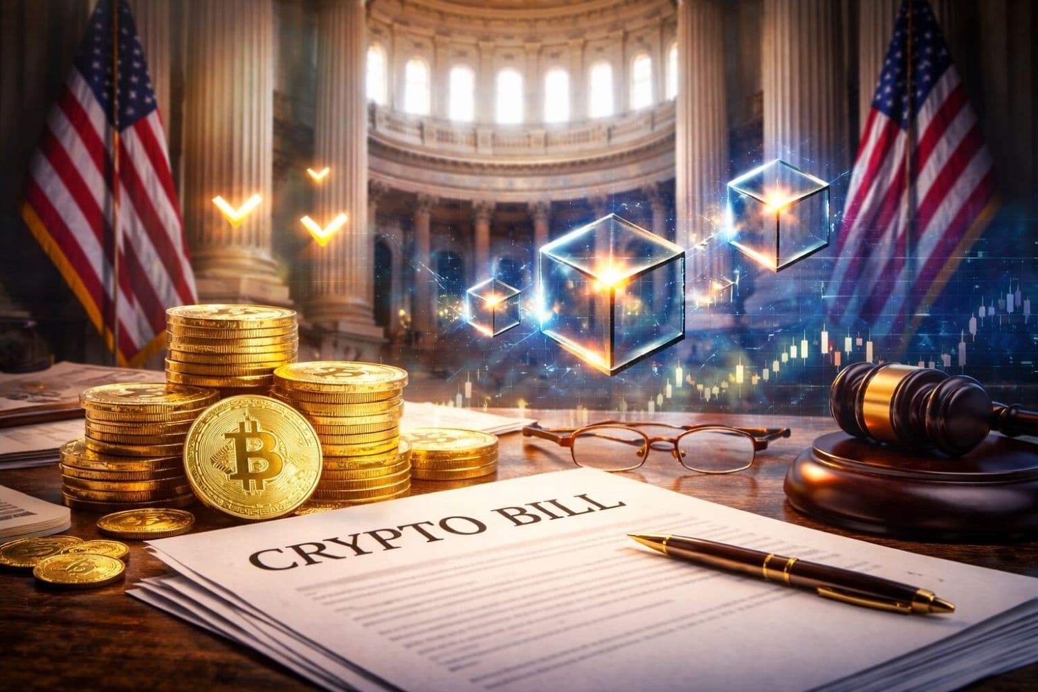 Senate Crypto Bill Progresses As Stablecoin Draft Nears Release
