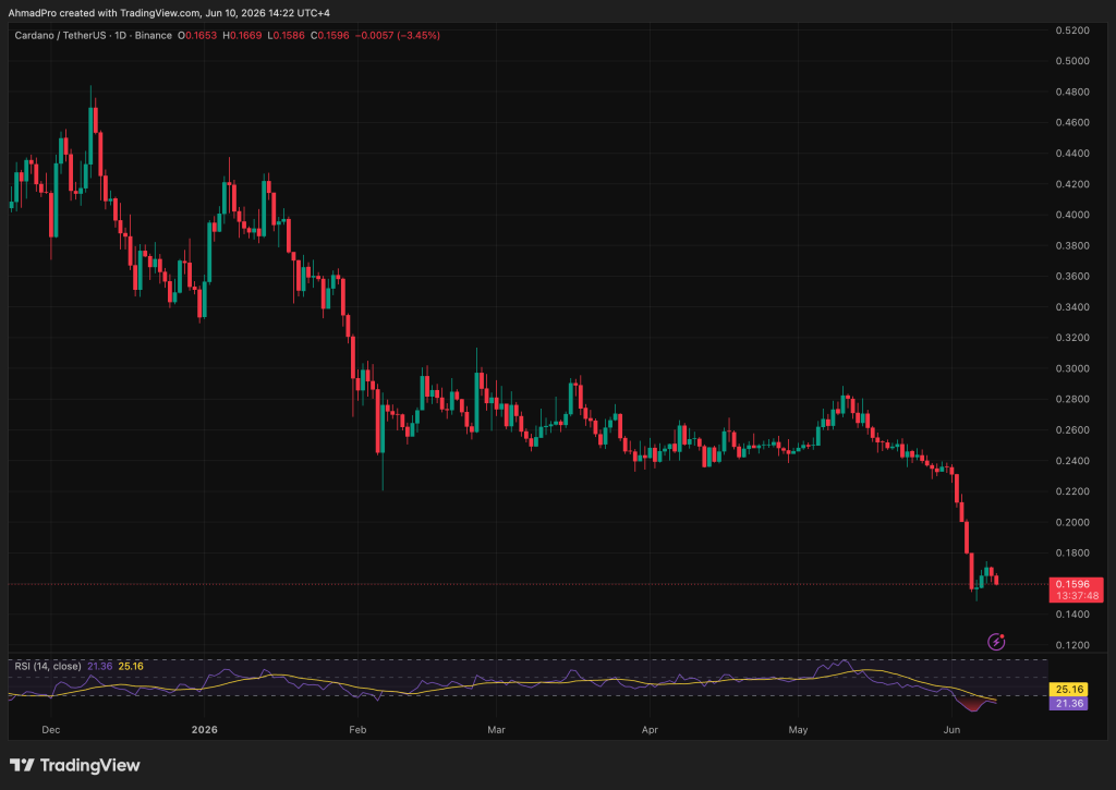 Cardano News: ADA Just Hit <img.16 and Dormant Whales Are Waking Up, Are They Buying the Crash or Making It Worse?